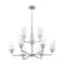 Nuvo Fixture, Chandelier, 9-Lght, Incandescent, 60W, 120V, A19, Medium Base, Voltage: 120 60/7179